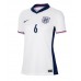 Camiseta Inglaterra Marc Guehi #6 Primera Equipación Replica Eurocopa 2024 para mujer mangas cortas